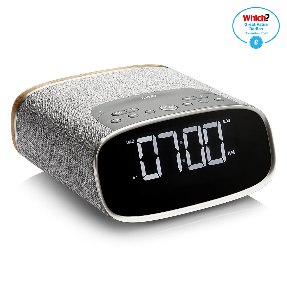 Viewquest VQ Lark Bedside Radio Oak 5060470533274