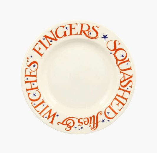 Emma Bridgewater Halloween Toast Witches' Fingers 8 1/2 Inch Plate