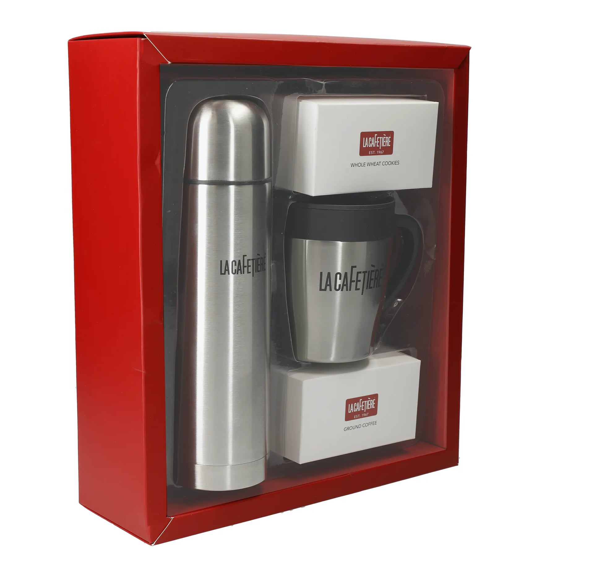 La Cafetiere Thermal Flask and Travel Mug Gift Set
