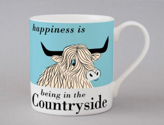 Repeat Repeat Country & Coast | Highland Cow Mug | Blue
