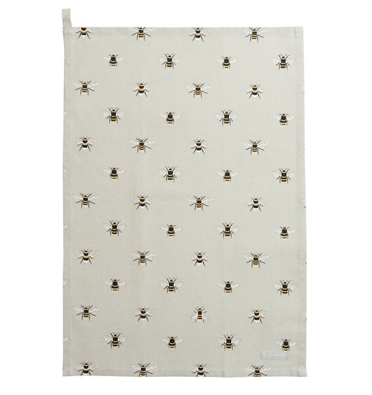 Sophie Allport Bees Tea Towel 100% Cotton 45cm x 65cm