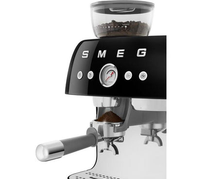 8017709329969 SMEG EGF03 Espresso Coffee Machine with Grinder in Black EGF03BLUK Brambles Cookshop 3