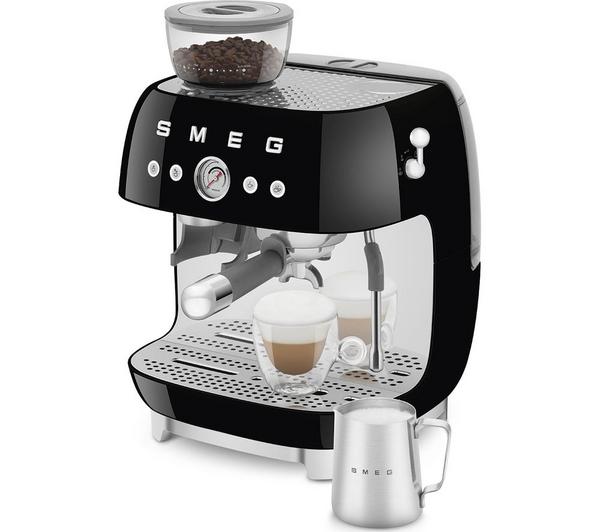 8017709329969 SMEG EGF03 Espresso Coffee Machine with Grinder in Black EGF03BLUK Brambles Cookshop 5