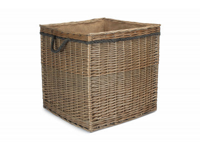 5056341806820 Size 3 Antique Wash Square Storage Basket ST084/3 Brambles Cookshop 2