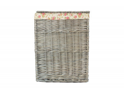 5060248647608 Large Square Laundry Basket With Garden Rose Lining H022R/2 Brambles Cookshop 4