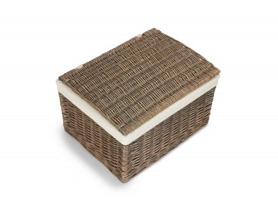 5060428558366 Extra Large Antique Wash Storage Hamper With White Lining EH127L Brambles Cookshop 2