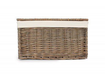 5060428558366 Extra Large Antique Wash Storage Hamper With White Lining EH127L Brambles Cookshop 3