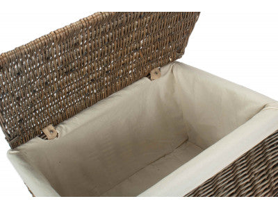 5060428558366 Extra Large Antique Wash Storage Hamper With White Lining EH127L Brambles Cookshop 4