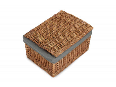 5056341805663 Large Double Steamed Storage Hamper With Grey Sage Lining EH129GRY Brambles Cookshop 2