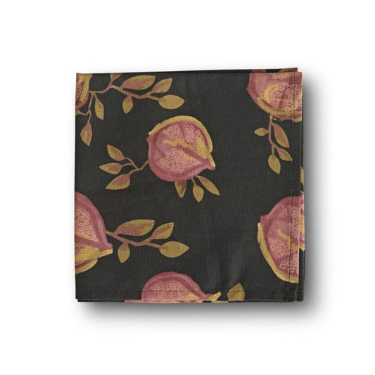 AGA Textiles AGA Pomegranate Black Napkin W4207