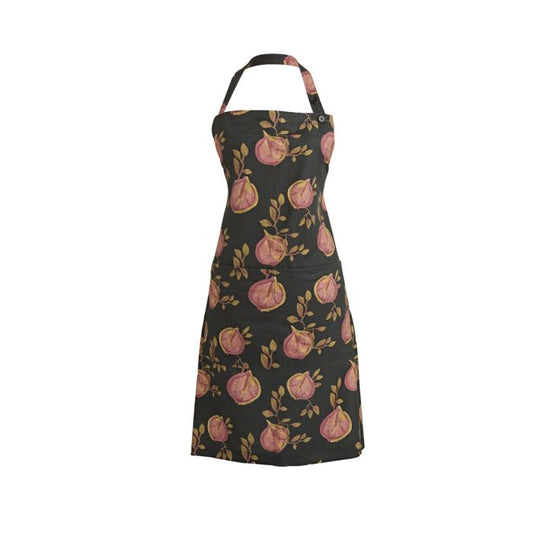 AGA Textiles AGA Pomegranate Black Apron W4195