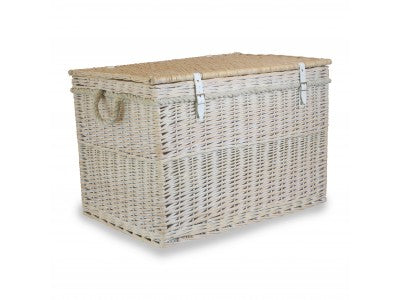 5060248648476 29" White Wash Storage Hamper EH067 Brambles Cookshop 1