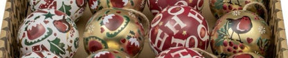 Emma Bridgewater - Christmas Celebration Baubles -Set of 4