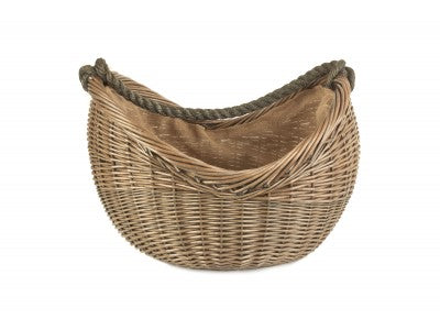 5060428551046 Antique Wash Rope Handled Carrying Basket  W050 Brambles Cookshop 2