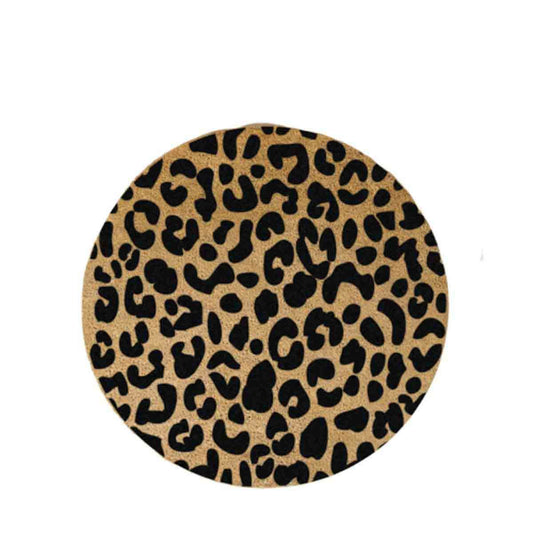 Artsy Mats Leopard Round Doormat 70cm Diameter 7437308947943