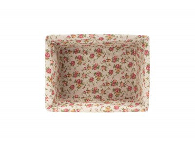 5060428550339 Extra Large Antique Wash Storage Basket With Garden Rose Lining ST019R/4 Brambles Cookshop 3