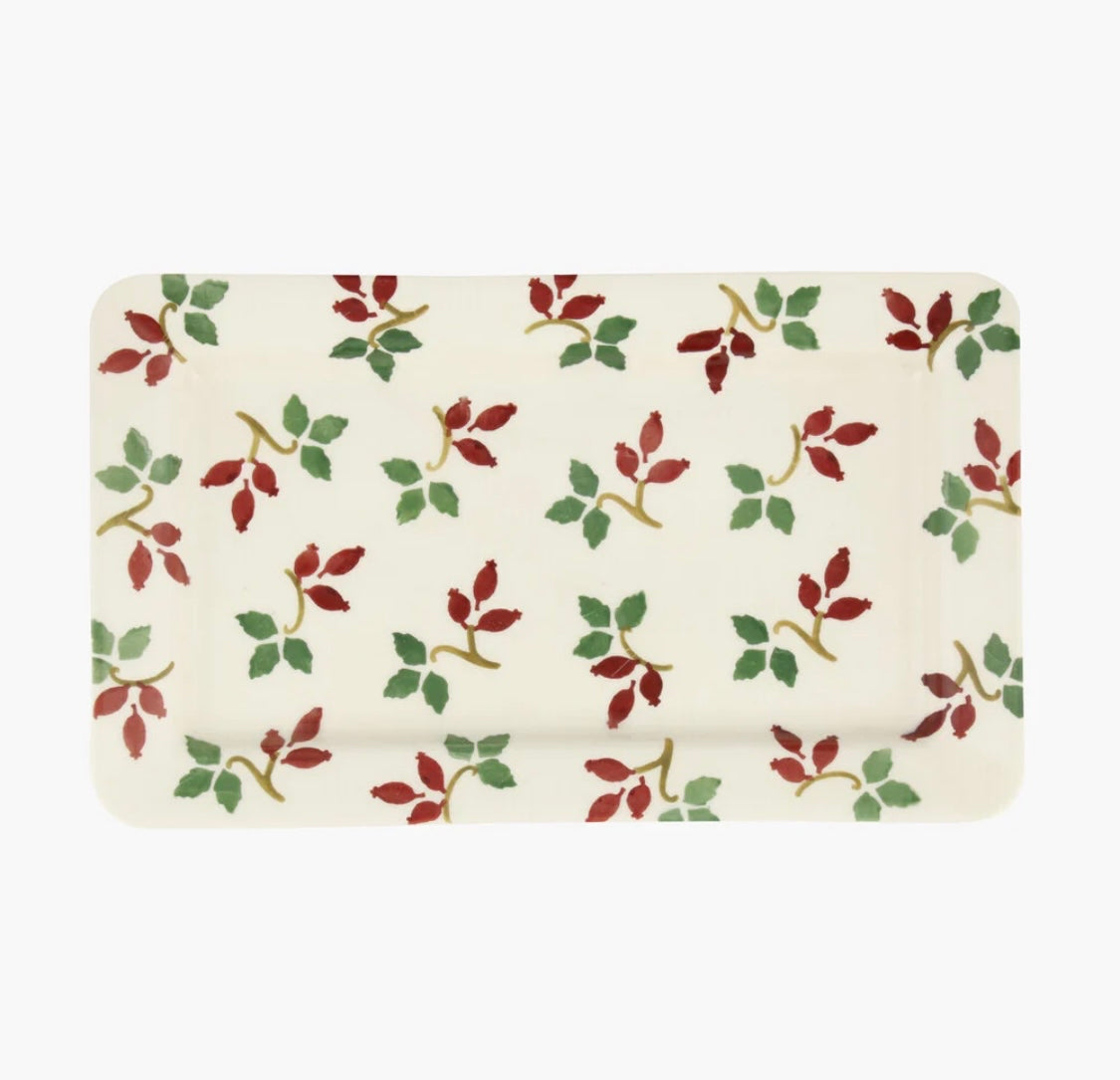 Emma Bridgewater Folk Rosehip Medium Oblong Plate