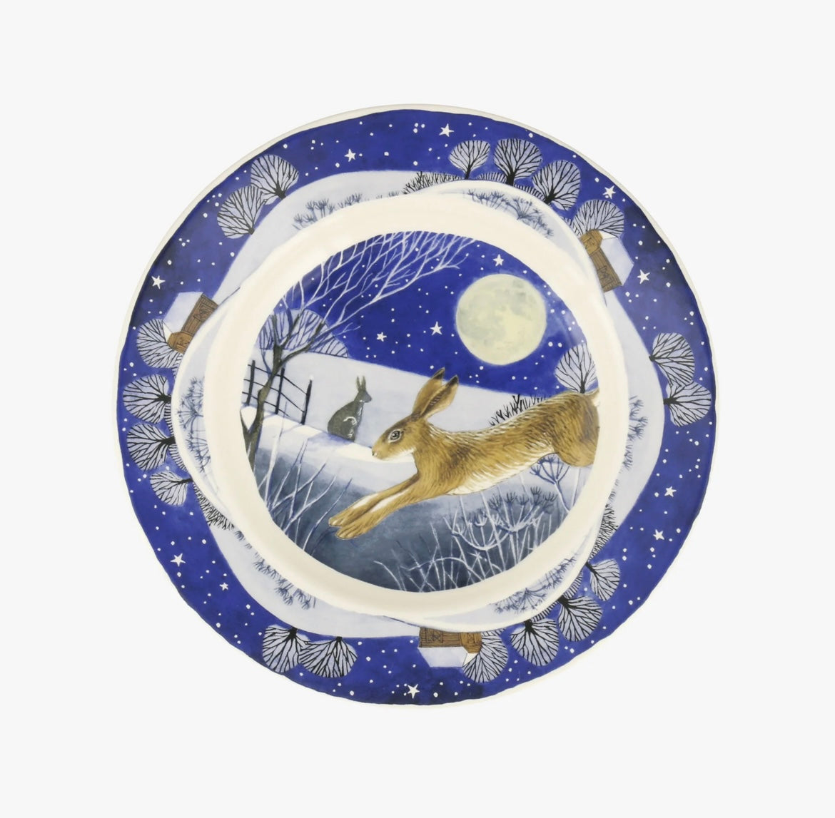 Emma Bridgewater Midnight Hare 8 1/2 Inch Plate