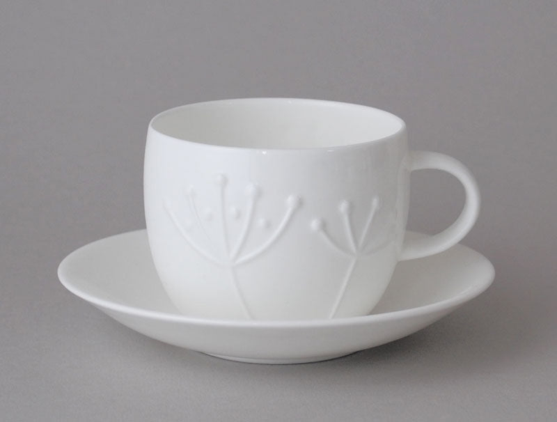 Repeat Repeat Plum Teacup & Saucer - Sprig