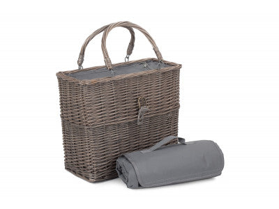 5056341800910 Grey Chiller Basket And Picnic Blanket  DB040 Brambles Cookshop 2