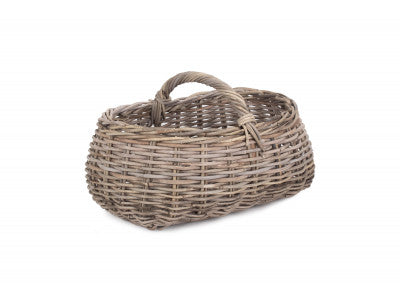 5060428556829 Grey Rattan Market Basket RA005 Brambles Cookshop 1