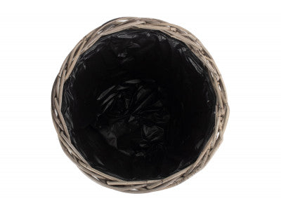 5056341801221 Large Tapered Rattan Round Planter With Plastic Lining RA031/2 Brambles Cookshop 3