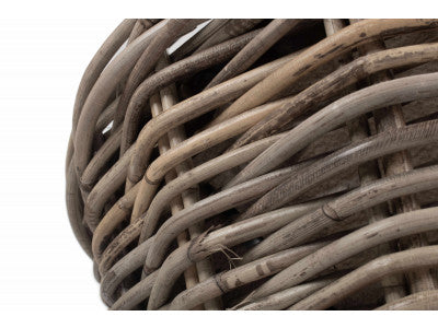 5056341801221 Large Tapered Rattan Round Planter With Plastic Lining RA031/2 Brambles Cookshop 5