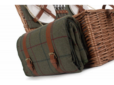 5060428550988 4 Person Green Tweed Hamper FH069 Brambles Cookshop 7