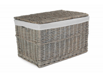 5056341802570 24" Grey Wash Storage Hamper EH159 Brambles Cookshop 1