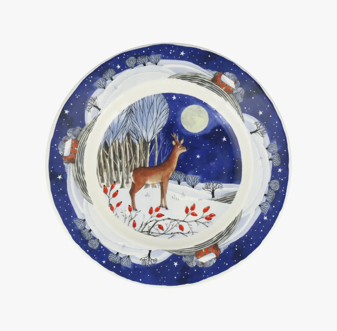 Emma Bridgewater Midnight Deer 8 1/2 Inch Plate