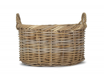 5056341804390 Size 2 Oval Rattan Storage Basket With Cordura Lining RA042 Brambles Cookshop 4