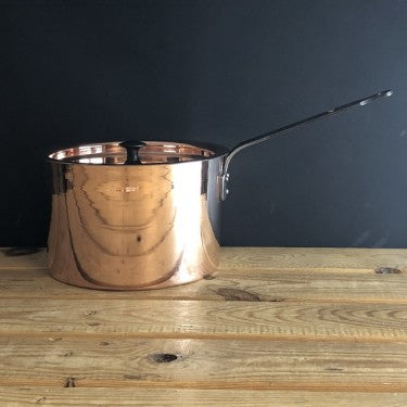 Netherton Foundry Copper 8" (20cm) spun saucepan and lid  NFS-286