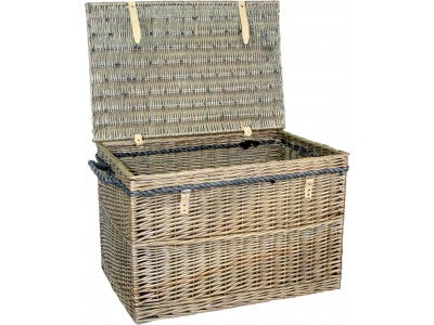 5060428550902 29" Antique Wash Storage Hamper EH090 Brambles Cookshop 5