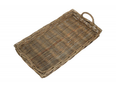 5056341805014 Large Rectangular Grey Rattan Serving Tray RA046 Brambles Cookshop 2