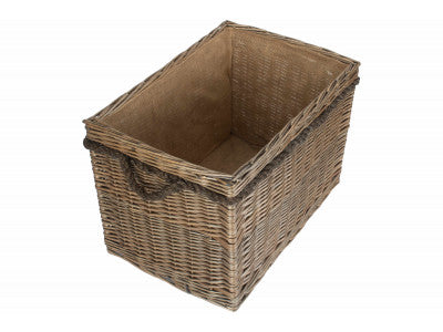 5060248646113 Large Rectangular Rope Handled Log Basket ST021 Brambles Cookshop 2