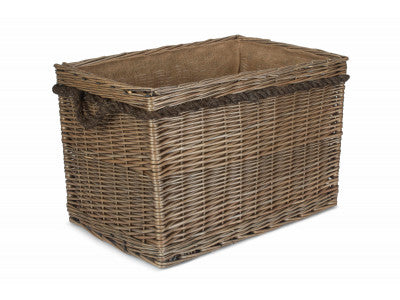 5060248646113 Large Rectangular Rope Handled Log Basket ST021 Brambles Cookshop 1