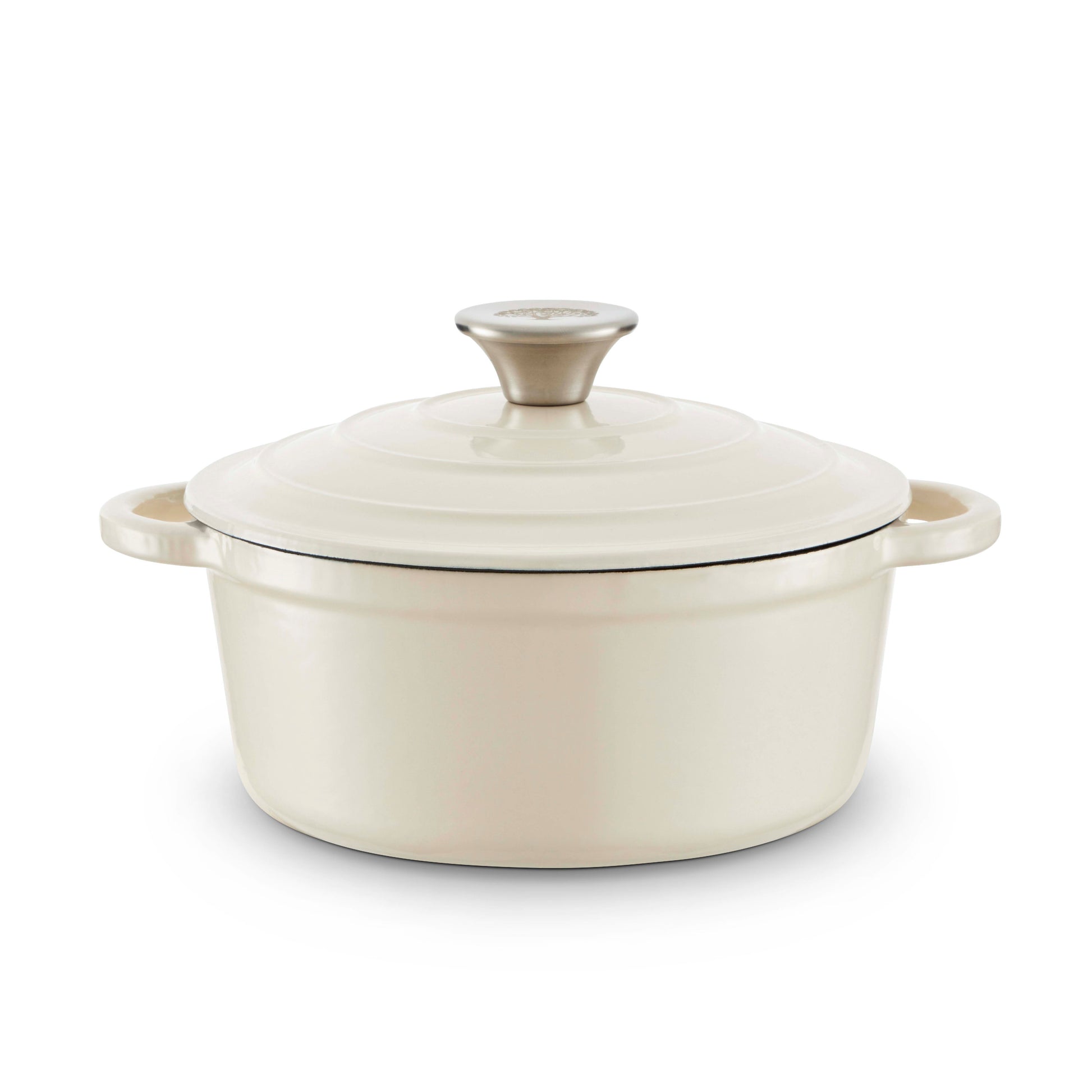 5056462324562 Babary & Oak 20cm Round Casserole Cast Iron Cream BO800250CRM