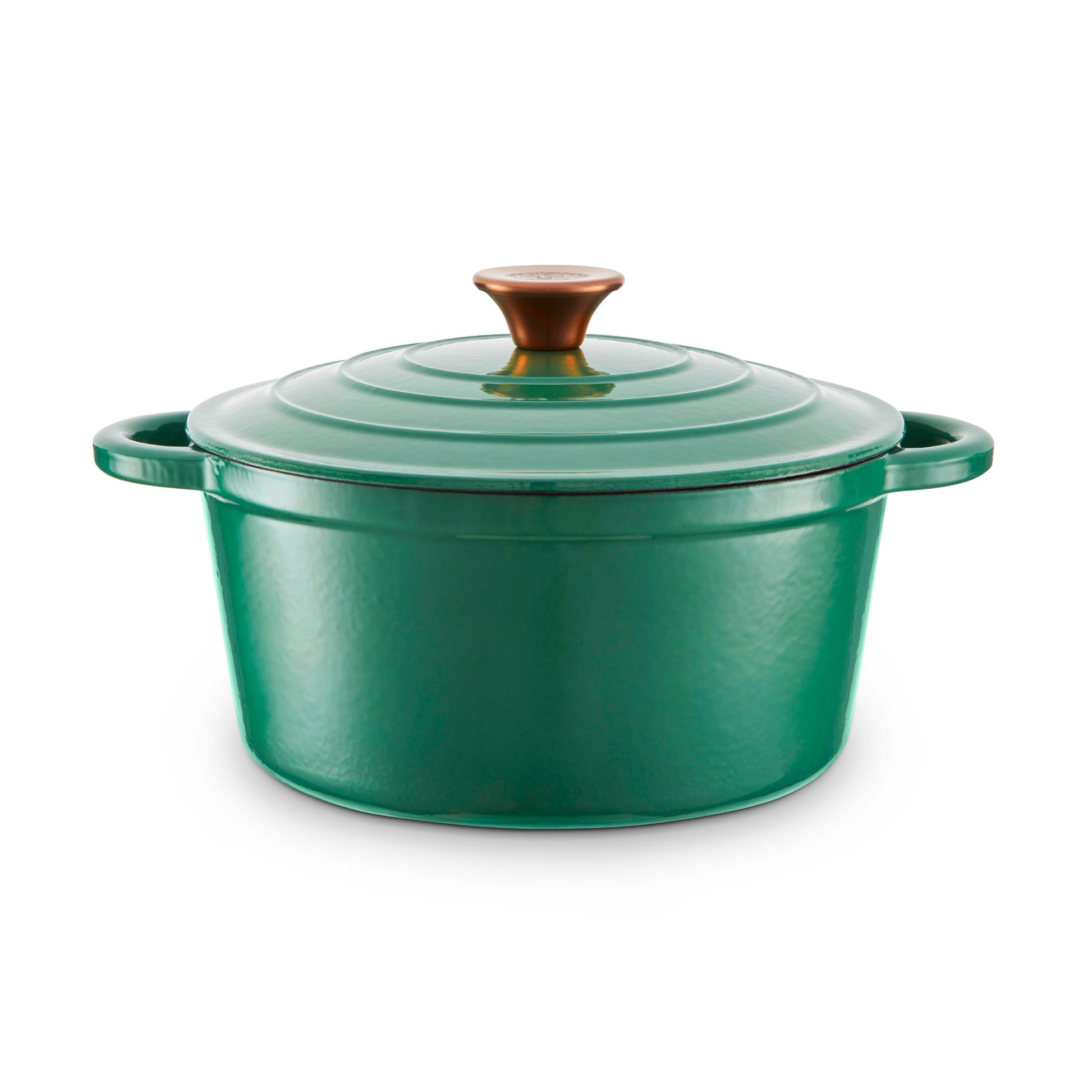 5056462324623 Babary & Oak 24cm Round Casserole Cast Iron Green BO800251GRN