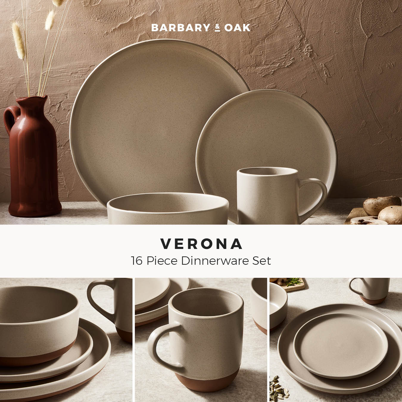 5056462311494 B&O Verona 16 Piece Dinnerware Set BO867014STN Brambles Cookshop 2