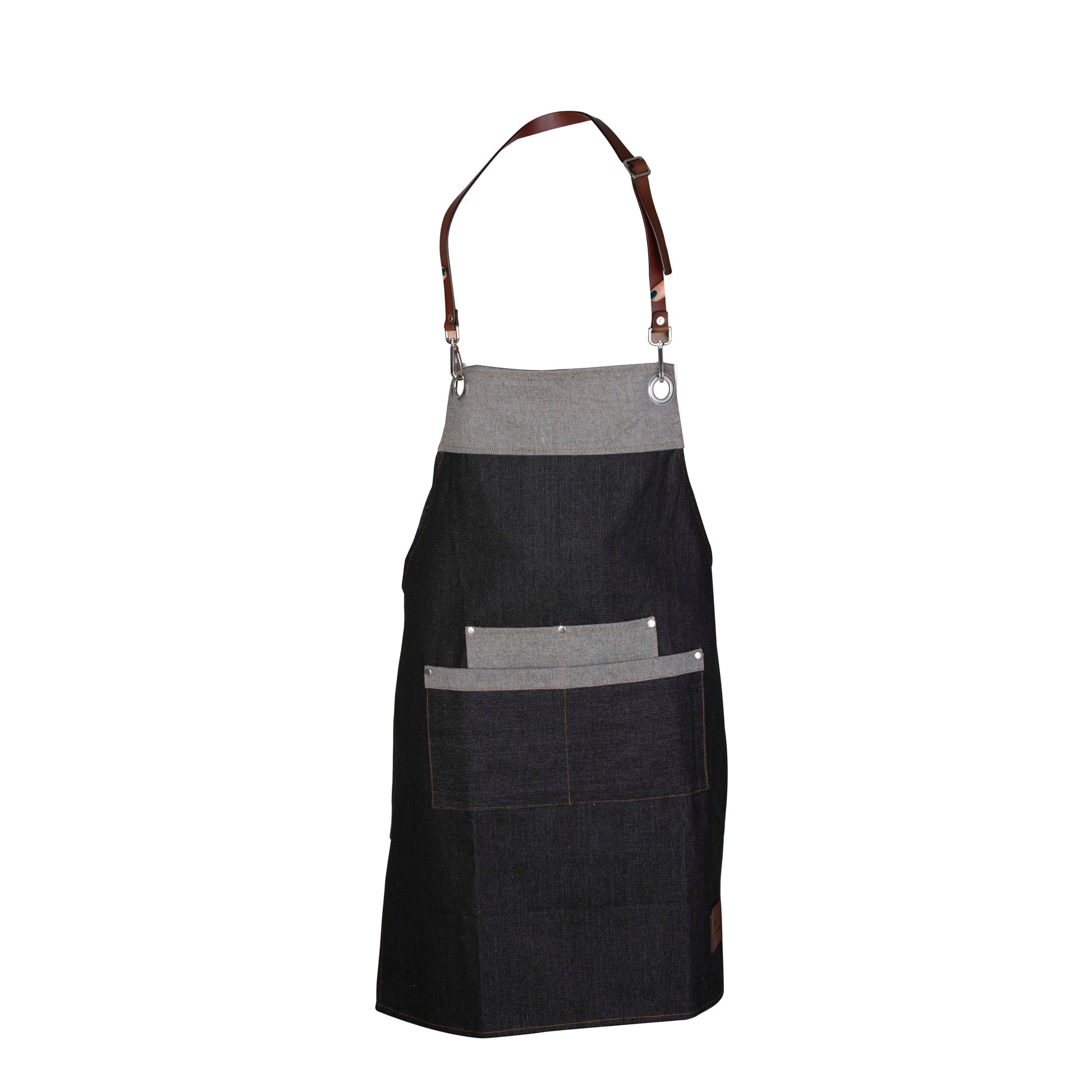 5056462323299 Babary & Oak 2 Tone Denim Apron BO877000