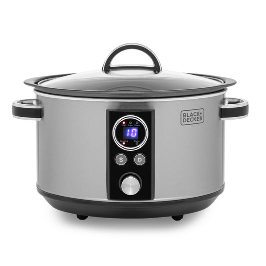 5056462310152 Black & Decker 6.5 Litre Digital Slow Cooker BXSC16045GB Brambles Cookshop 1