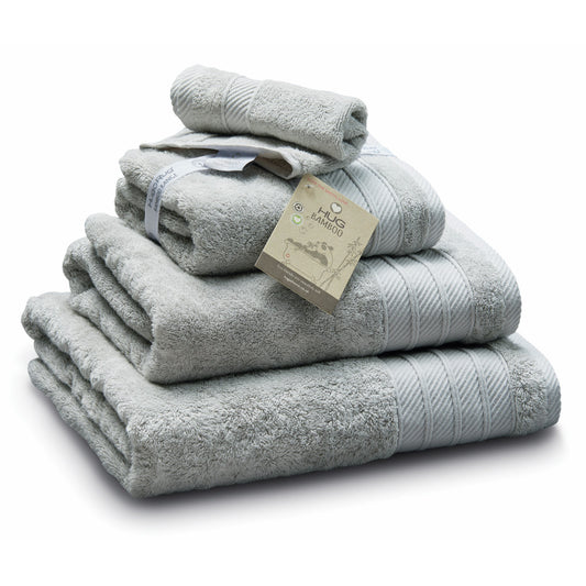 5026134571358 PT571358 Hug Bamboo Face Towel Grey 30X30cm