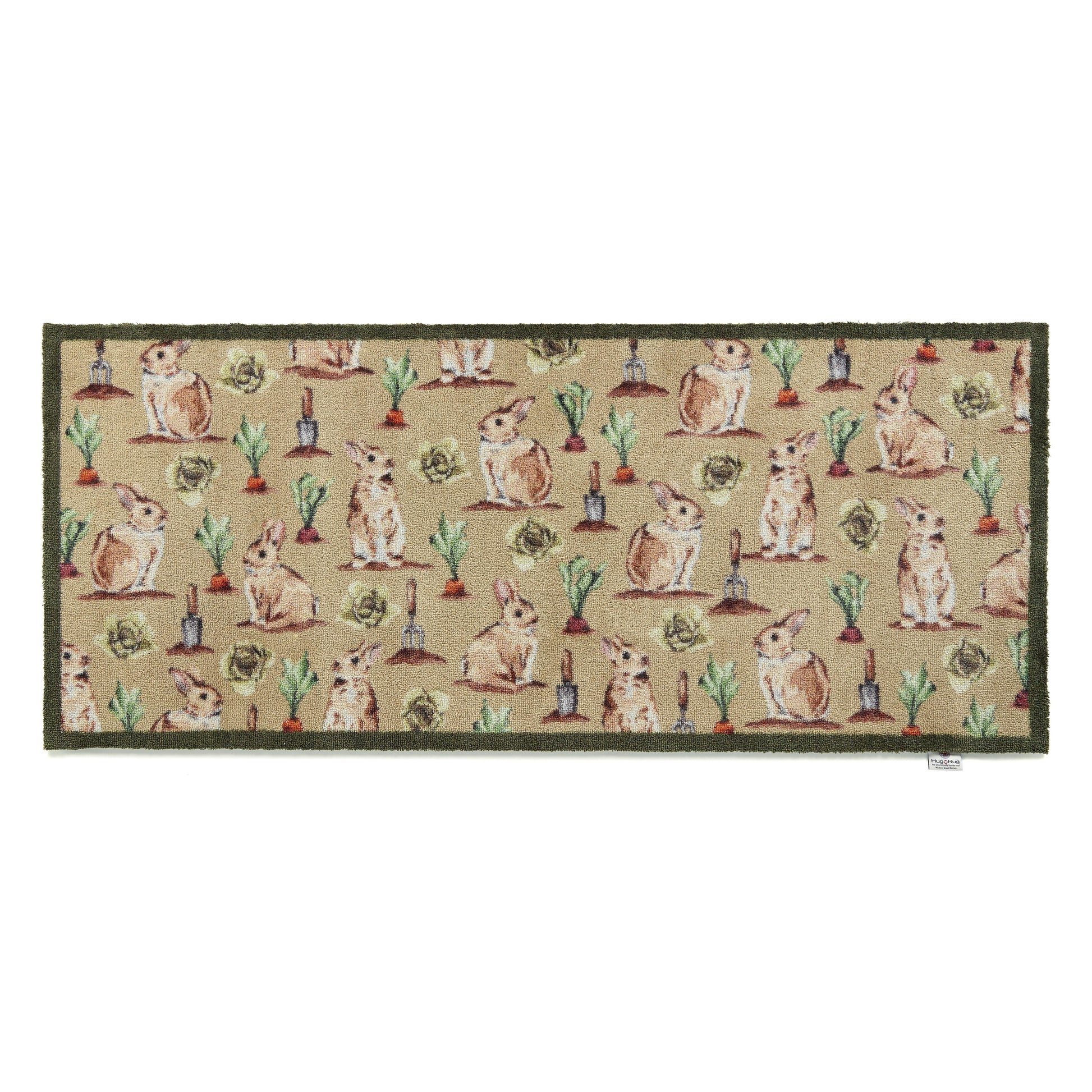 5026134623408 PT623408 Hug Rug Allotment Bunnies 65x150cm