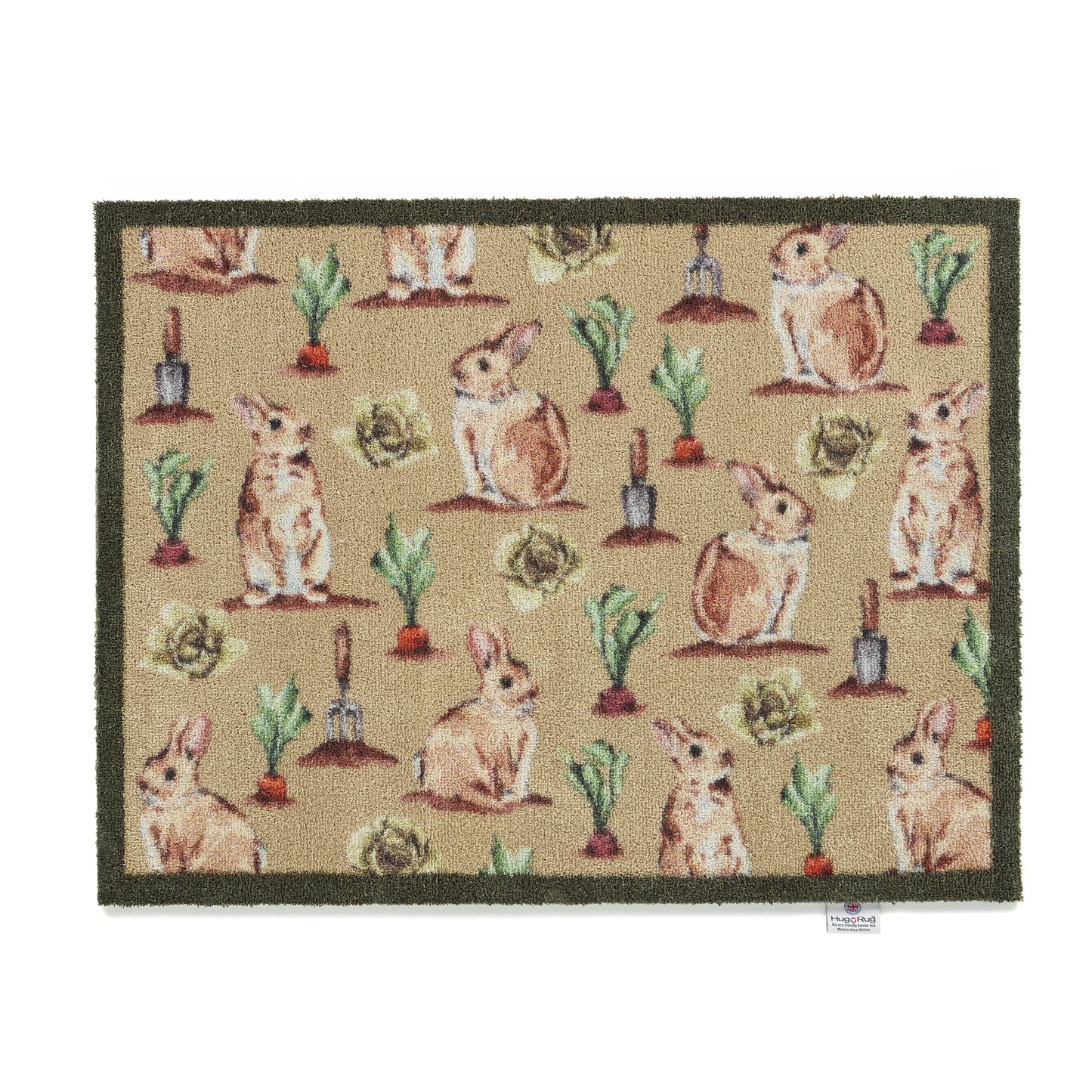 5026134623392 PT623392 Hug Rug Allotment Bunnies 65x85cm