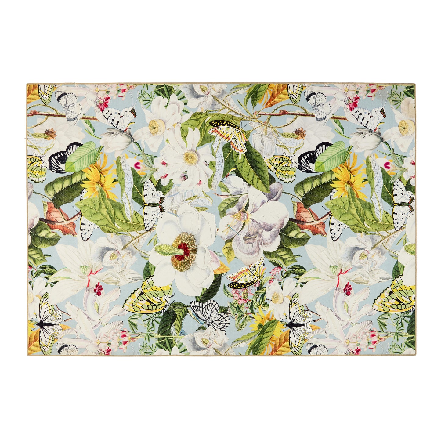 5026134623590 PT623590 Hug Rug Eco-Washable Butterfly Blooms 185X275cm