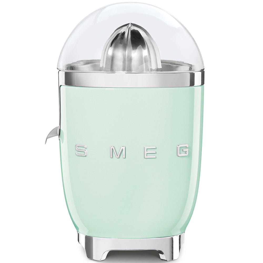 8017709234348 SMEG Citrus Juicer Pastel Green CJF01PGUK Brambles Cookshop 1