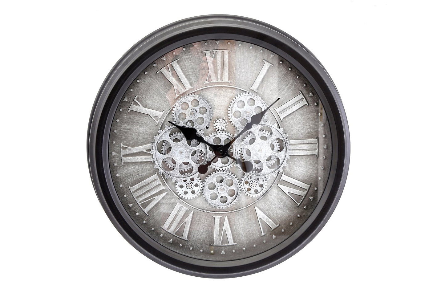 5024418259022 Geko Moving Gear Wall Clock with Roman Numerals 52.5cm brambles cookshop 97