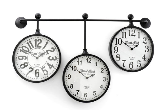5024418353133 Geko Metal Wall Clocks, Set of 3 Hanging brambles cookshop 109