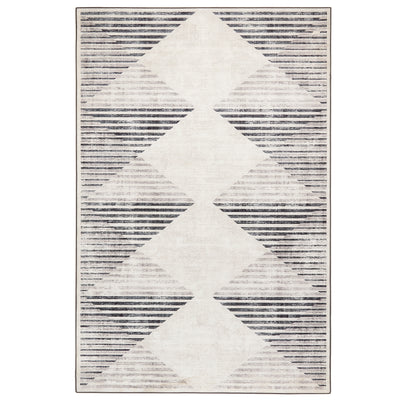 5026134621794 PT621794 Hug Rug Eco-Washable Chevron Charcoal 120X185