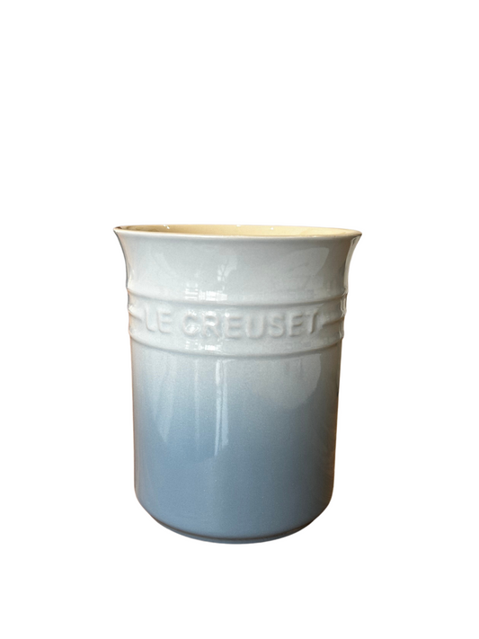 Stoneware Small Utensil Jar - coastal blue